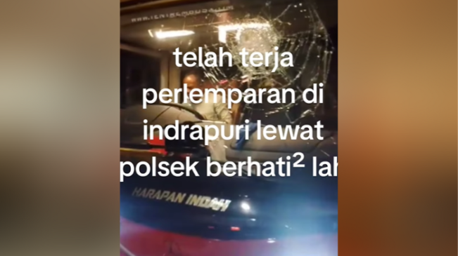 Bus di Aceh Jadi Sasaran Pelemparan OTK, Polisi Turun Tangan