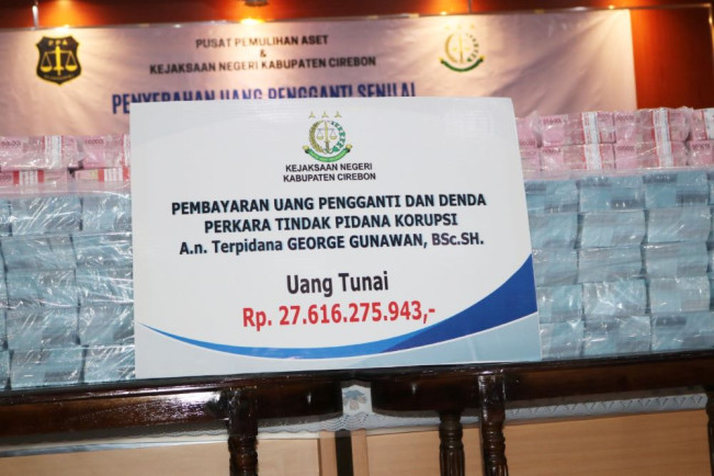 Terpidana George Gunawan Serahkan Uang Pengganti Rp27 Miliar Hasil Korupsi Budidaya Udang
