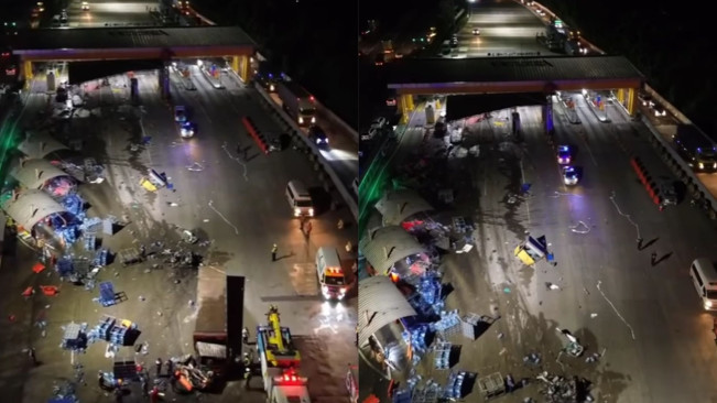 Olah TKP Kecelakaan di Gerbang Tol Ciawi yang Renggut 8 Nyawa, Polisi Kerahkan Tim TAA