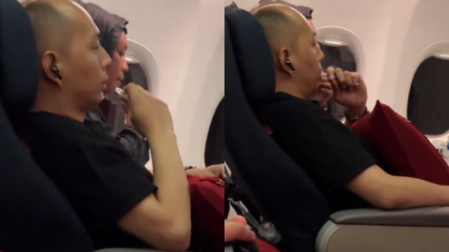 Viral Penumpang Pesawat Hisap Vape Saat Penerbangan