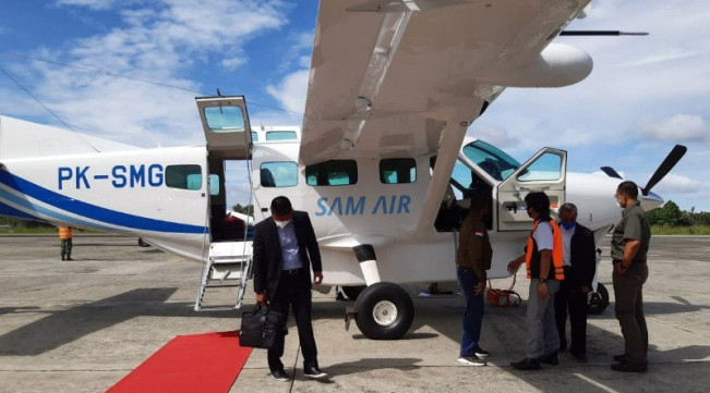 Pesawat Sam Air Ditembaki KKB Saat Mendarat di Kenyam, Nduga, Papua