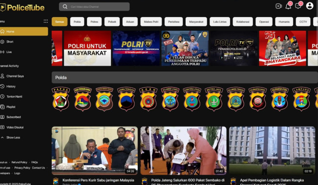 Muncul PoliceTube, YouTube Ala Polri yang Bikin Publik Bingung