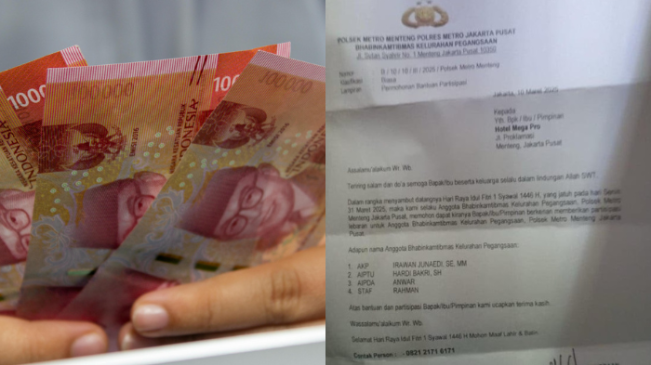 Viral Surat Anggota Polsek Menteng Minta THR, Endingnya Begini