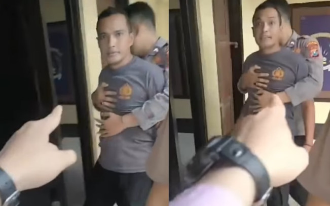 Viral Oknum Polisi Sumenep Tantang Warga Duel Carok, Raut Wajah Penuh Emosi