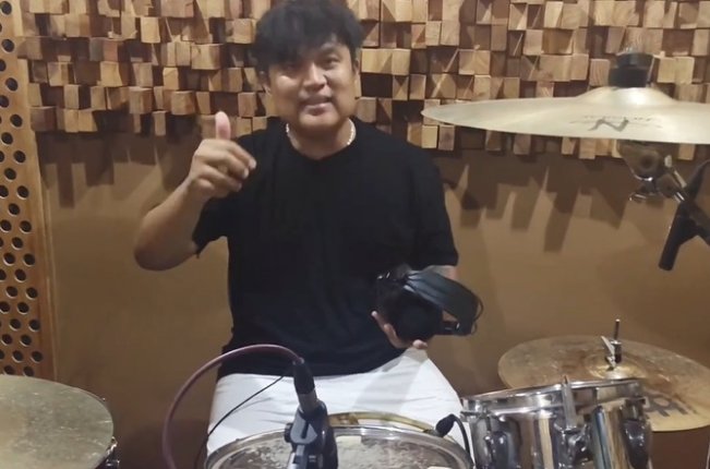 Mantan drummer Kotak, Posan Tobing. [Instagram]
