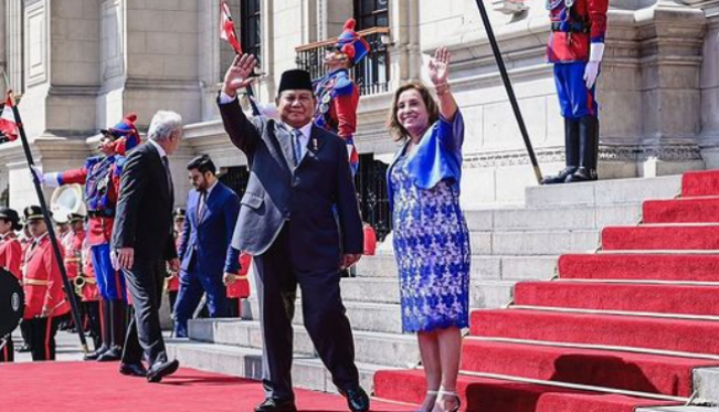 Kedatangannya Disambut Hangat, Prabowo Balik Undang Presiden Peru Berkunjung ke Indonesia Tahun Depan