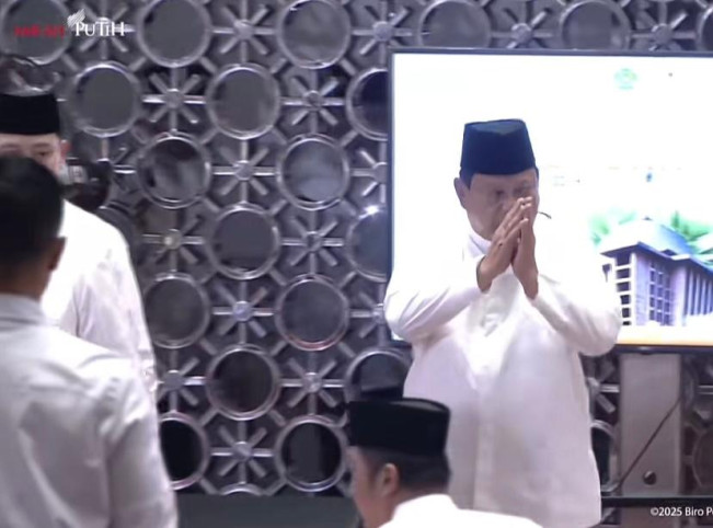 Presiden Prabowo Subianto Saat Tiba di Masjid Istiqlal (YouTube Sekretariat Presiden)