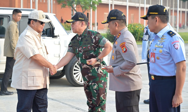 Presiden Prabowo Subianto bertolak ke Kalbar dalam rangka kunjungan kerja, Kamis (5/6/2026). [Dok. Setneg]