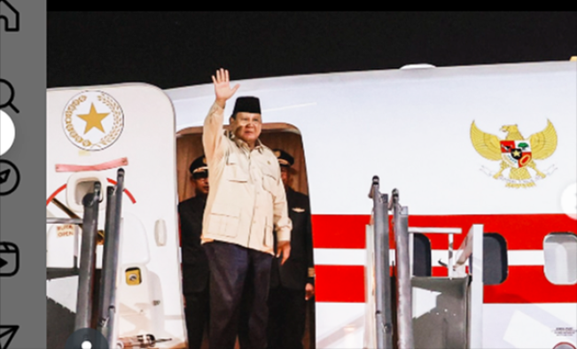 Presiden Prabowo Mendadak Berangkat ke KTT Mesir Bahas Perdamaian Gaza