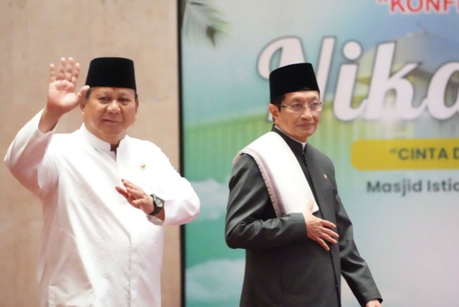 Peringatan Maulid, Menag Ungkap Keteladanan Nabi Muhammad terhadap Kelestarian Alam di Depan Prabowo