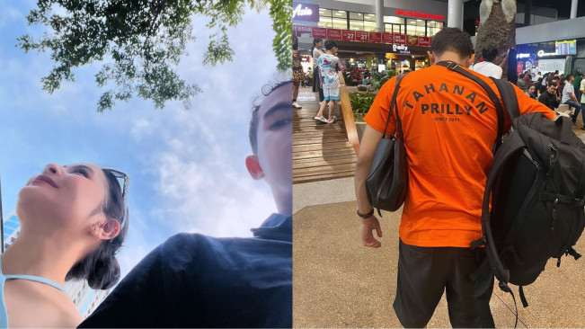 10 Foto Mesra Prilly Latuconsina dan Omara Esteghlal Liburan di Kamboja