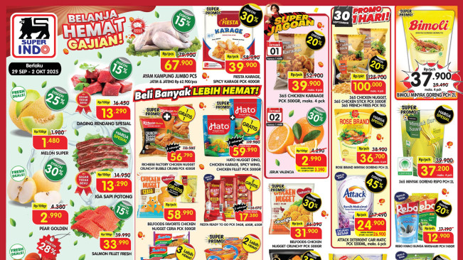 Daftar Diskon 25 – 45 Persen Superindo Kamis, 2 Oktober 2025: Promo Terakhir Hari Ini