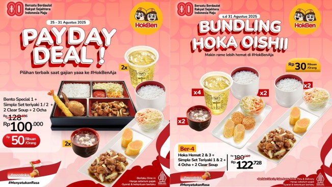Promo HokBen Sampai 31 Agustus 2025: Makan Hemat Mulai Rp30 Ribuan