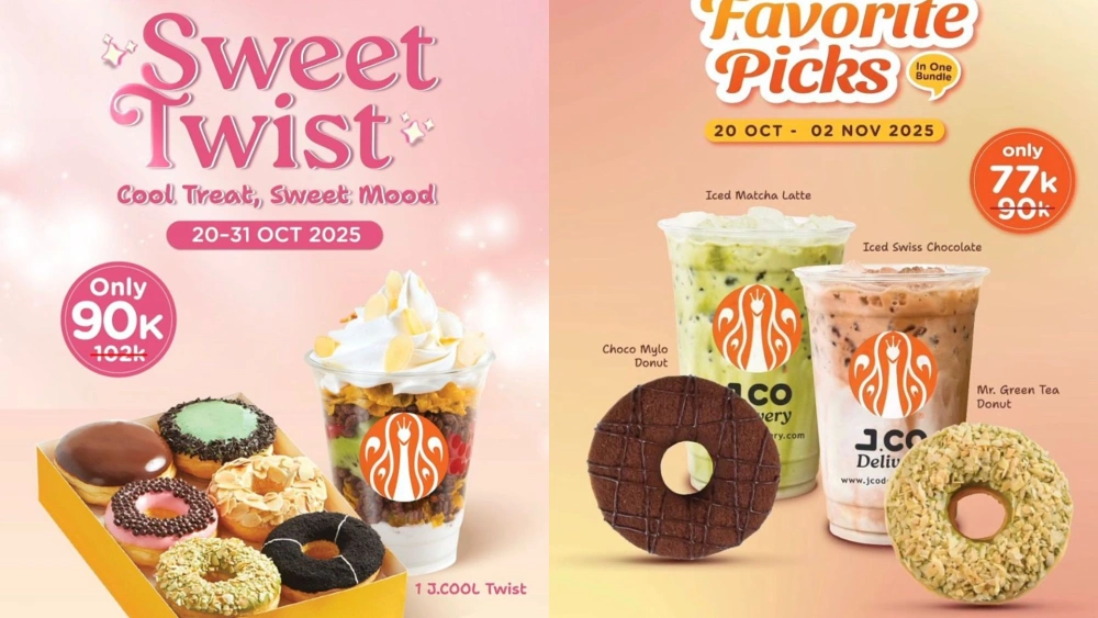 Promo J.CO Oktober 2025: Donat & Minuman Favorit Mulai Rp77 Ribu