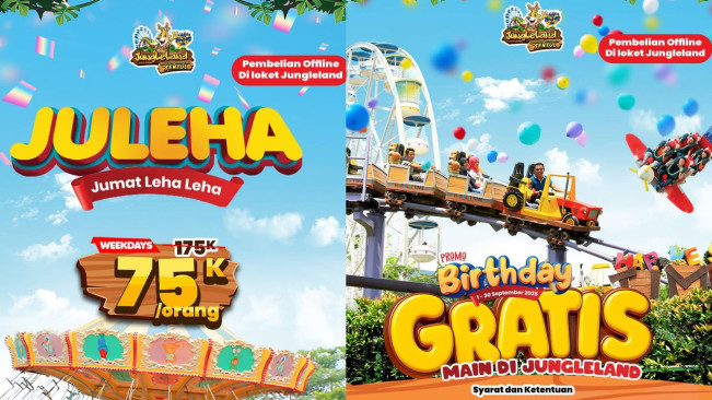 Jungleland Sentul Bagi-bagi Promo September 2025, Bisa Masuk Gratis Pas Ulang Tahun