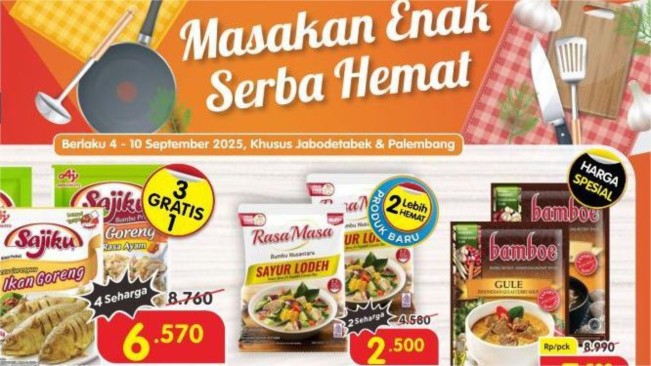 Promo Baru Superindo Kamis, 4 September 2025: Diskon Bumbu dan Bahan Masakan hingga 41 Persen