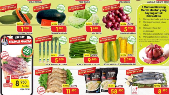 Segarnya Awal Bulan 1 Oktober 2025: Superindo Gelar Promo Hemat Produk Ikan, Sayur, dan Buah