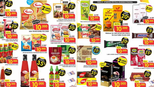 Daftar Promo Terbaru Superindo Senin, 29 September 2025: Semua Produk Rp10 Ribu Diskon hingga 35 Persen