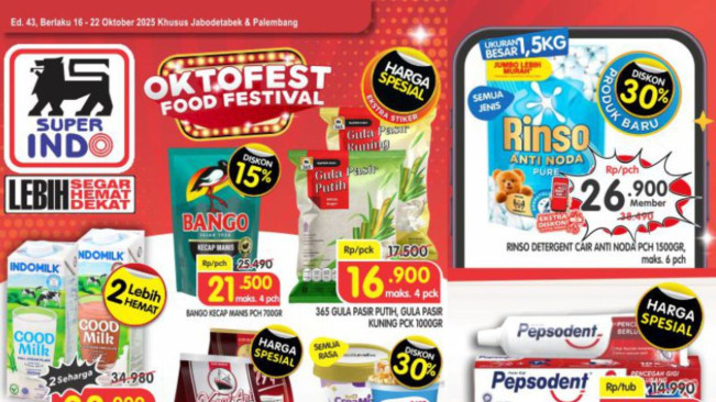 Promo Gila-gilaan Superindo Kamis, 16 Oktober 2025: Hemat hingga 50 Persen