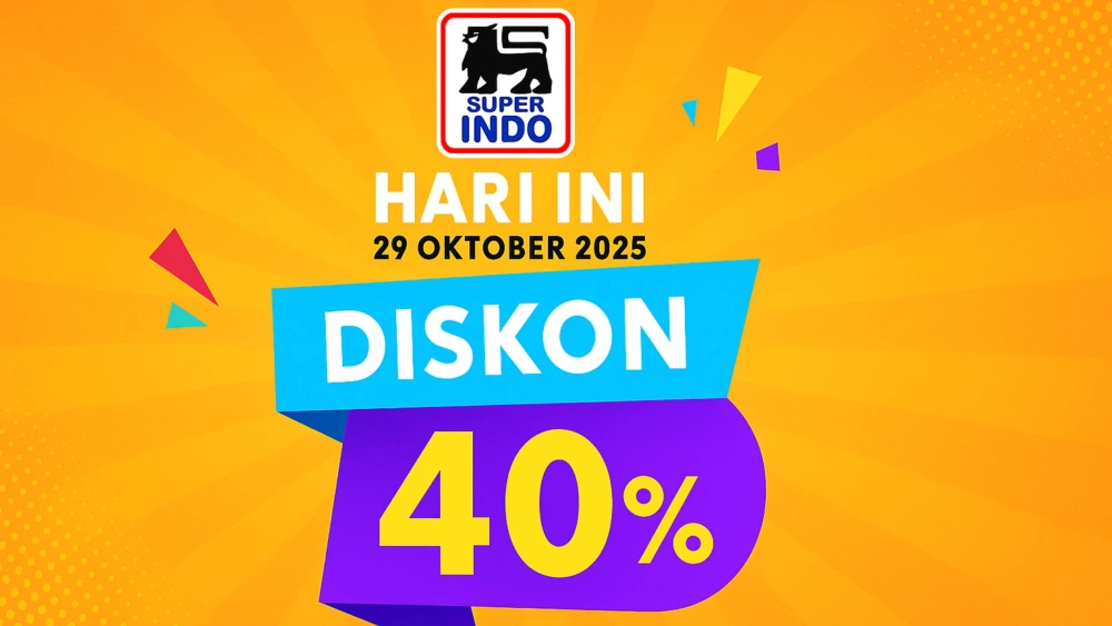 Daftar Promo Superindo Rabu, 29 Oktober 2025: Diskon Jumbo hingga 40 Persen