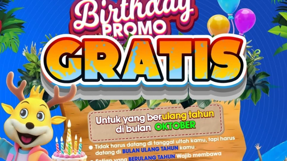 The Jungle Waterpark Beri Hadiah Spesial: Tiket Gratis untuk yang Berulang Tahun di Bulan Oktober