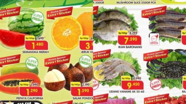 Promo Buah dan Ikan Superindo 8 Oktober 2025: Diskon 50 Persen