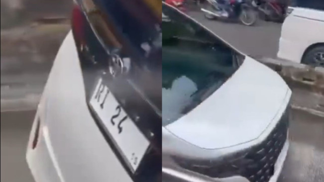 Viral Alphard RI 24 Masuk Jalur Busway, Diduga Natalius Pigai