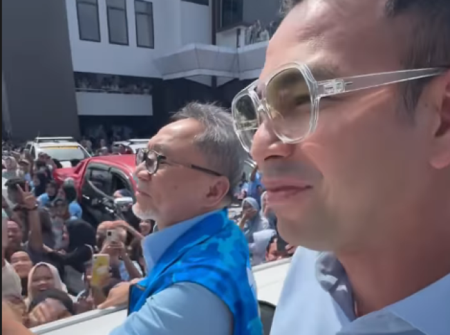 Sultan Andara Raffi Ahmad Ikut Kampanye Prabowo di Bengkulu; Kena Cakaran-cakaran Cinta