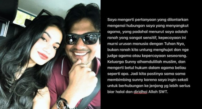 Ratu Sofya Geram Agama Kekasihnya Cornelio Sunny Jadi Perbincangan Publik