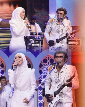 Rhoma Irama Saat Berduet dengan Lesti Kejora (instagram/@rhoma_official)