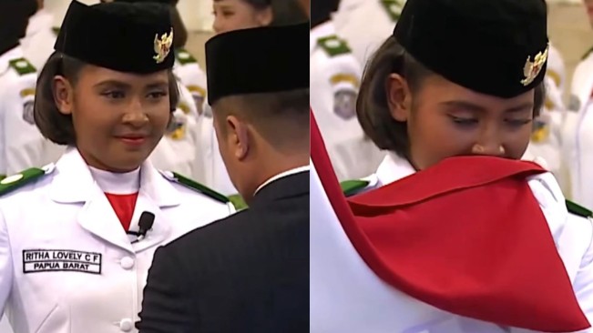 Biodata dan Agama Ritha Lovely Chantika, Pelajar Papua Barat yang Pimpin Upacara HUT ke-80 RI