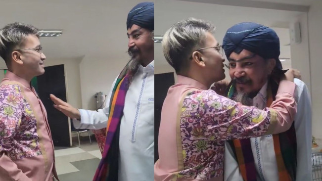Ruben Onsu Masuk Islam, Limbad Peluk dan Cium Kening Mantan Suami Sarwendah