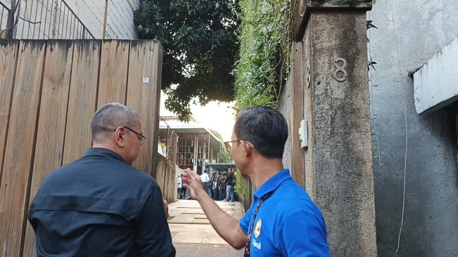 Suasana rumah Duka Ibrahim Sjarief Assegaf, suami Najwa Shihab di Jeruk Purut, Jakarta Selatan, Selasa (20/5/2025). [FTNews]
