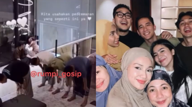 Izinkan Para Sahabatnya Salat di Rumahnya, Caesar Hito dan Felicya Angelista Tuai Pujian