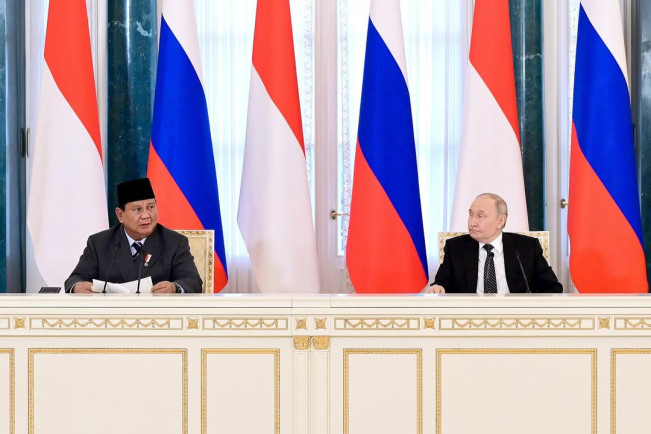 Prabowo Subianto dan Vladimir Putin. [Instagram]