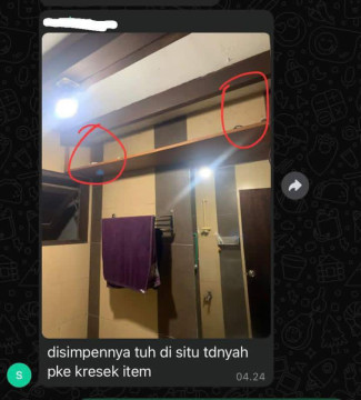 Terungkap saat menginap (X)