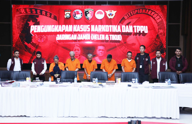 Bos Peredaran Narkoba di Jambi Beserta ‘Kaki Tangannya’ Ditangkap, Uang Narkoba untuk Bisnis Judol