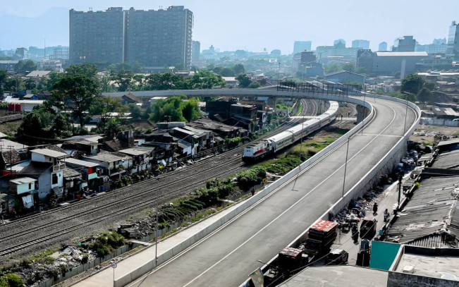 Flyover Ciroyom Kota Bandung sudah Beroperasi