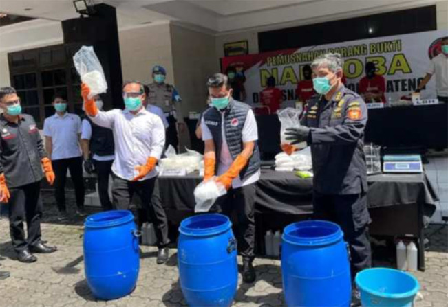 Metode Baru, Ditresnarkoba Polda Jateng Musnahkan 31,75 Kg Sabu hanya Setengah Jam