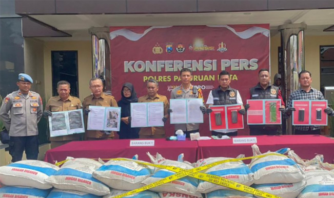 Pantesan Pupuk Bersubsidi Langka di Pasuruan, Polisi Bongkar Penimbunan 2,8 Ton di Gudang Penggilingan Padi