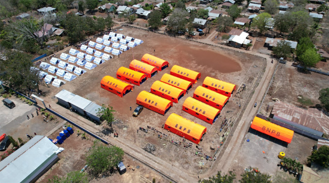 Pembangunan Huntara Korban Erupsi Lewotobi Dikebut, Target Selesai sebelum Nataru 2024/2025