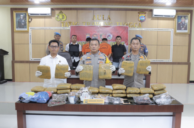 Peredaran 30 Kg Ganja Kering dan Sabu-sabu Berhasil Digagalkan Polisi Pasaman Barat