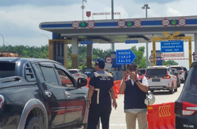Jelang Libur Nataru, Pengguna Jalan Tol Pekanbaru-Dumai Melonjak 30 Persen