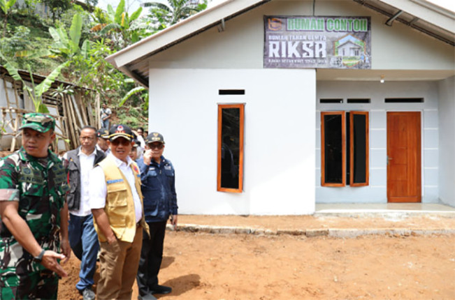Warga Koban Banjir dan Longsor Sukabumi segera Punya Rumah Lagi