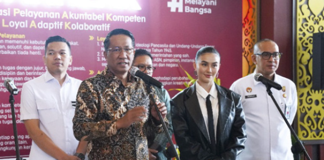 Sambangi Kementerian Hukum, Penyanyi Agnez Mo hingga Ariel NOAH Kaji Sistem Royalti