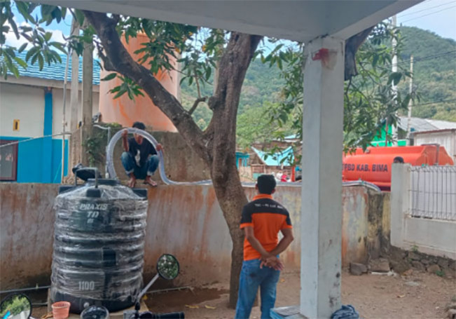 BNPB Pantau Kekeringan di Dua Desa di Kecamatan Woha Kabupaten Bima NTB