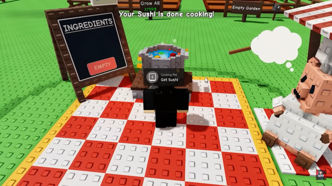 Resep Sushi Normal Legendary dan Mythical Prismatic di Grow a Garden Roblox