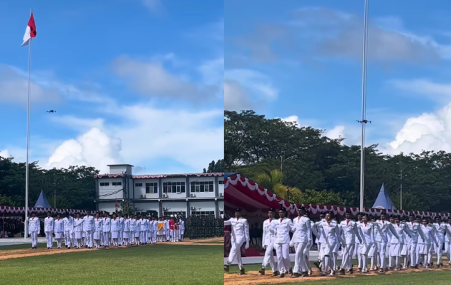 Nyaris Jatuh di Upacara 17 Agustus, Aksi Heroik Paskibraka Papua Barat Daya Bikin Haru