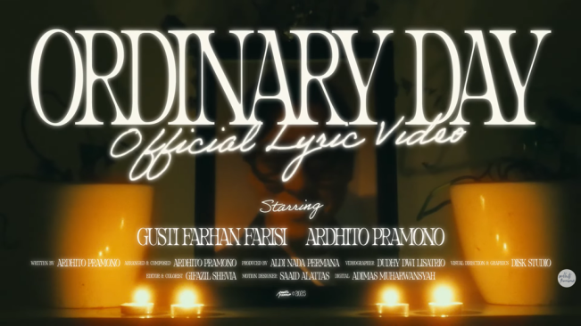 Lirik Ordinary Day, Lagu Baru Ardhito Pramono Tentang Penyesalan setelah Kehilangan