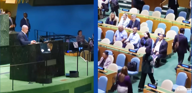 Update SU PBB: Puluhan Delegasi Berbagai Negara Walkout Saat PM Israel Benjamin Netanyahu Pidato
